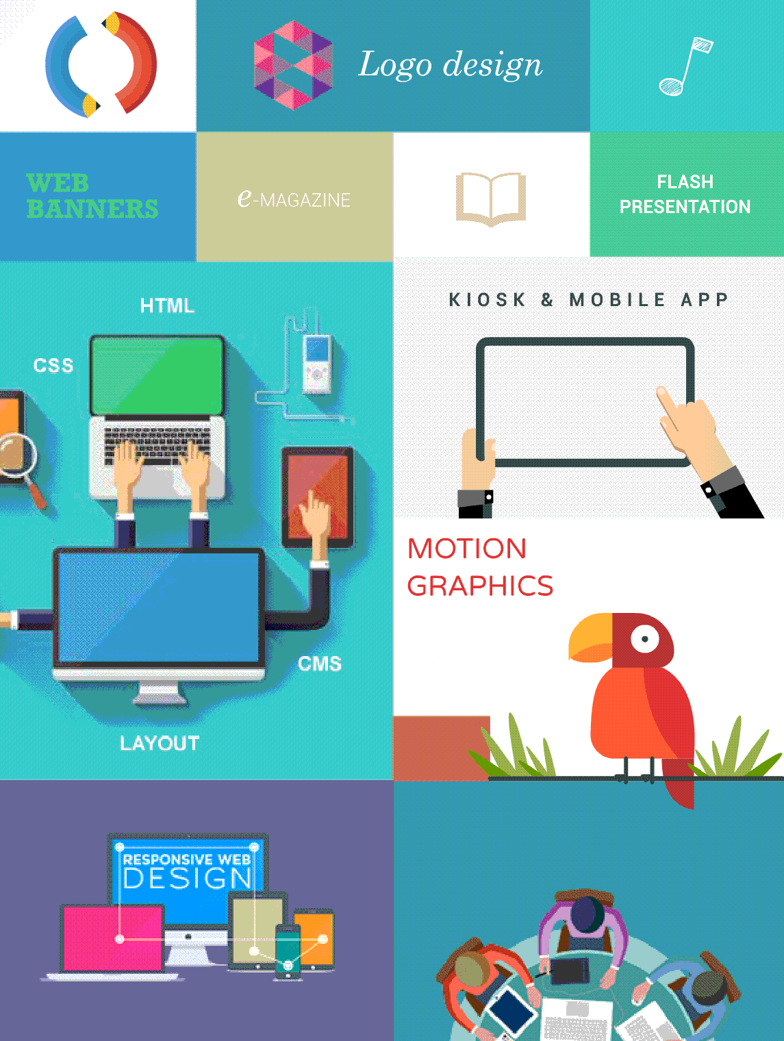 Penygon Multimedia services website mobile app animation motion graphics